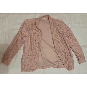 Light Pink Lace Blazer